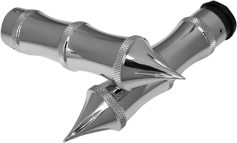 ACCUTRONIX 0630-1451 Custom Grips - Tribal - TBW - Chrome