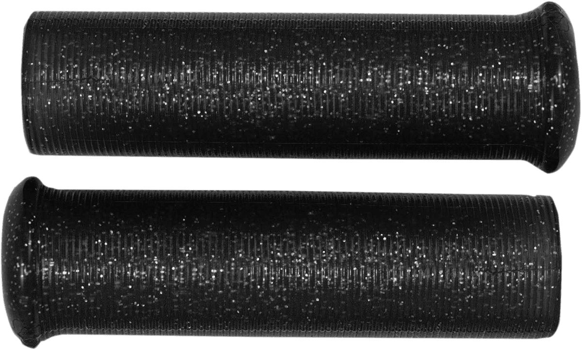 EMGO 0630-1755 Star Fire Flake Grips - Retro - Metal - 1" - Black