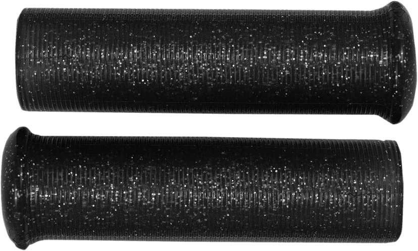 EMGO 0630-1755 Star Fire Flake Grips - Retro - Metal - 1" - Black