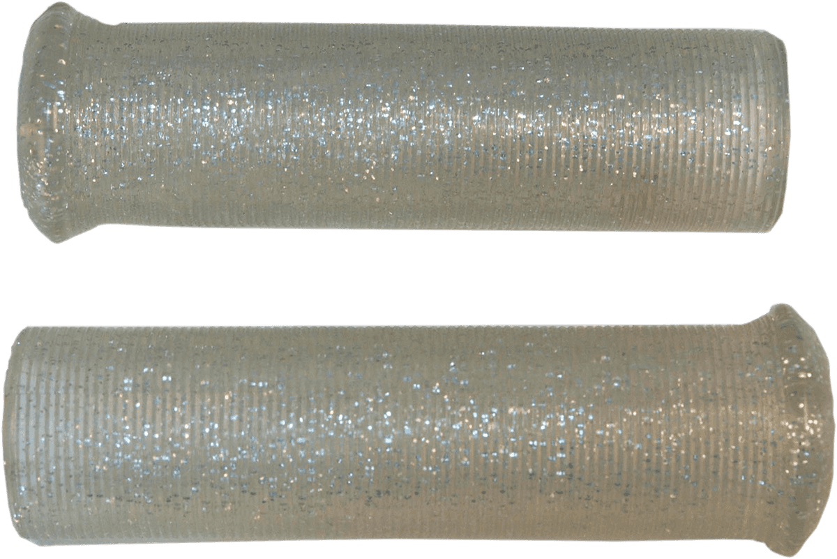 EMGO 0630-1758 Star Fire Flake Grips - Retro - Metal - 1" - Silver