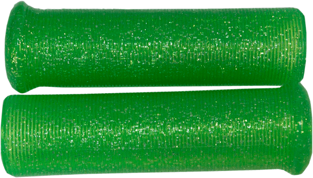 EMGO 0630-1763 Star Fire Flake Grips - Retro - Metal - 7/8" - Green