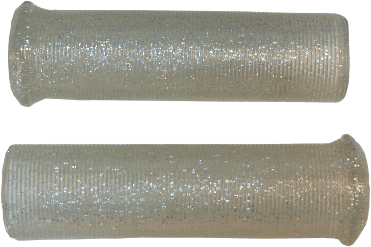 EMGO 0630-1764 Star Fire Flake Grips - Retro - Metal - 7/8" - Silver