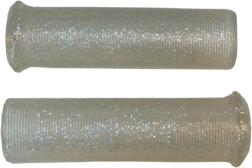 EMGO 0630-1764 Star Fire Flake Grips - Retro - Metal - 7/8" - Silver