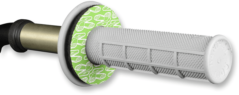 RENTHAL 0630-2084 Grip Donutz - White/Green — image 2 of 2