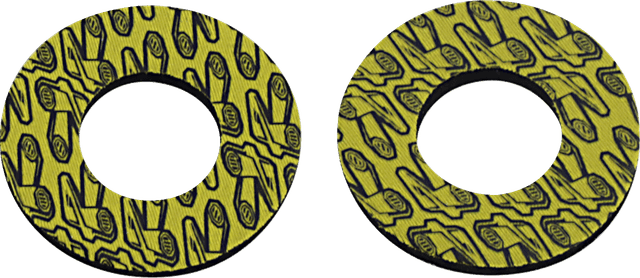 RENTHAL 0630-2086 Grip Donutz - Black/Yellow — image 1 of 2