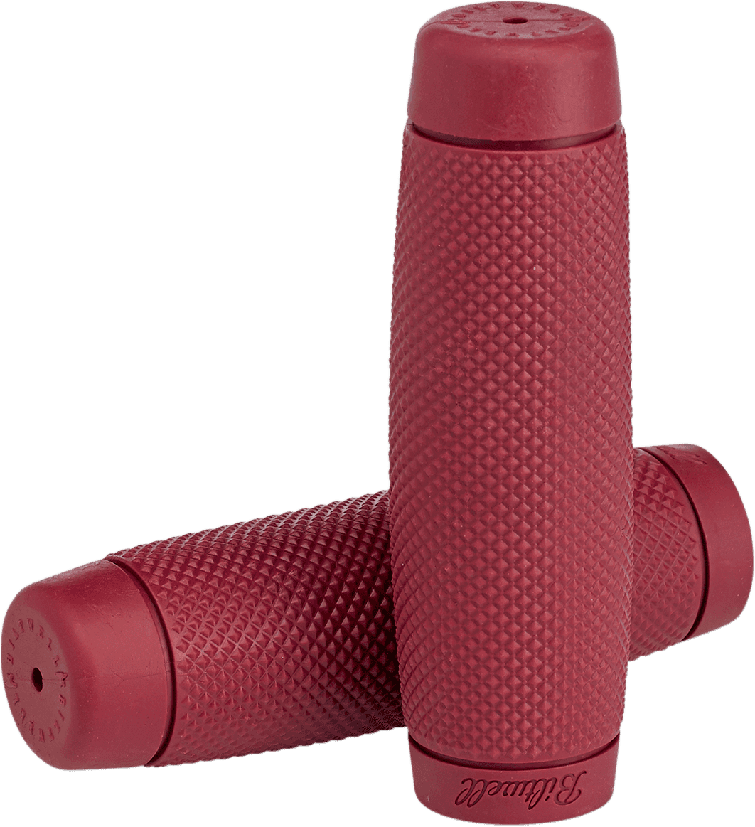 BILTWELL 0630-2512 Recoil Bar Grips - 7/8" - Oxblood