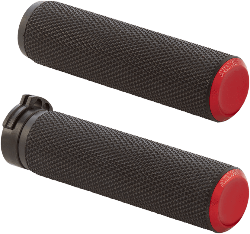 ARLEN NESS 0630-2594 Knurled Grips - Cable - Red