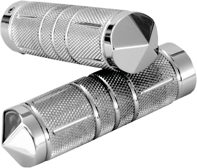 ACCUTRONIX 0630-2810 Knurled Diamond Custom Grips - TBW - Chrome