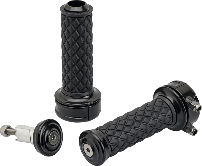 BILTWELL 0630-3074 Alumicore Grips - Custom - Black — image 3 of 5
