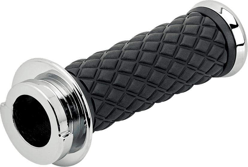 BILTWELL 0630-3187 Alumicore Grips - TBW - Chrome — image 4 of 5