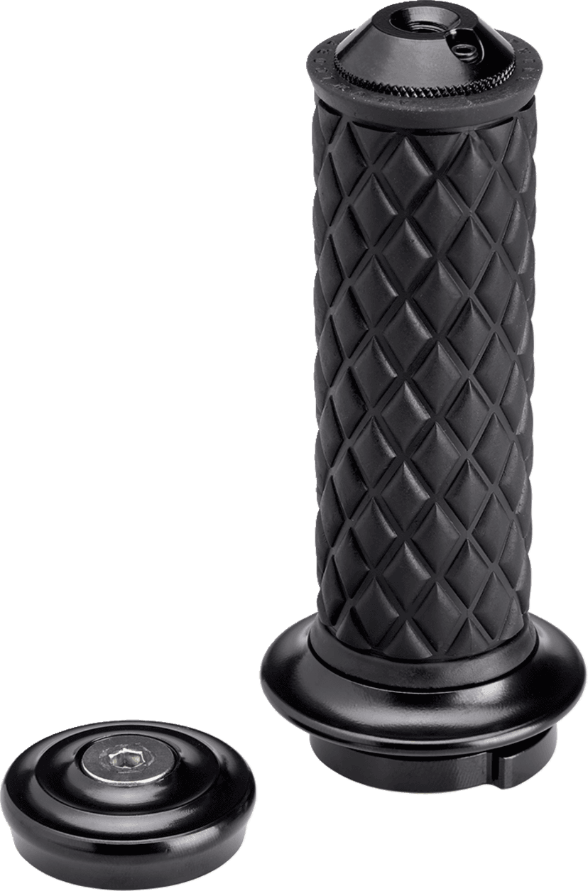 BILTWELL 0630-3188 Alumicore Grips - TBW - Black — image 3 of 5