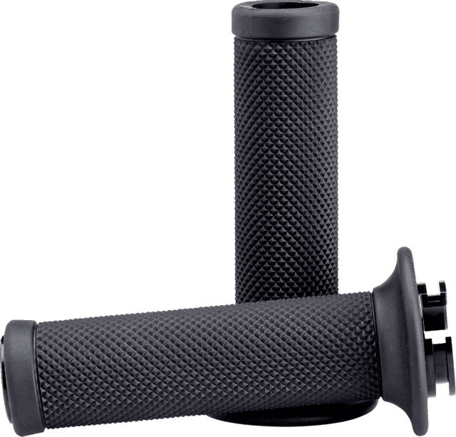 BILTWELL 0630-3189 Alumicore Grips - 7/8" - TBW - Black — image 1 of 5