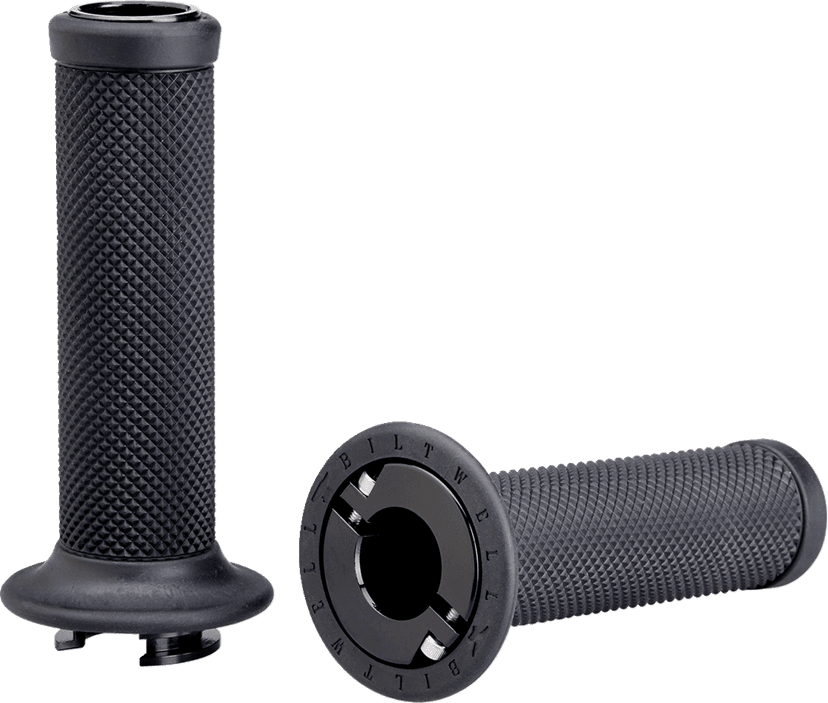 BILTWELL 0630-3189 Alumicore Grips - 7/8" - TBW - Black — image 2 of 5
