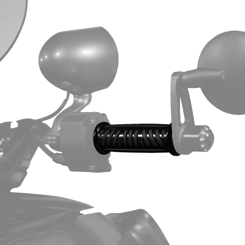 SHOW CHROME 0630-3213 Combat Grips - Ryker - Black — image 2 of 7