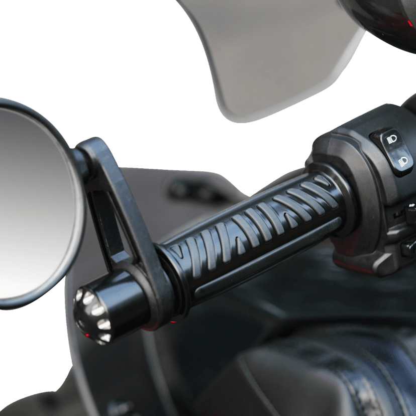 SHOW CHROME 0630-3213 Combat Grips - Ryker - Black — image 6 of 7