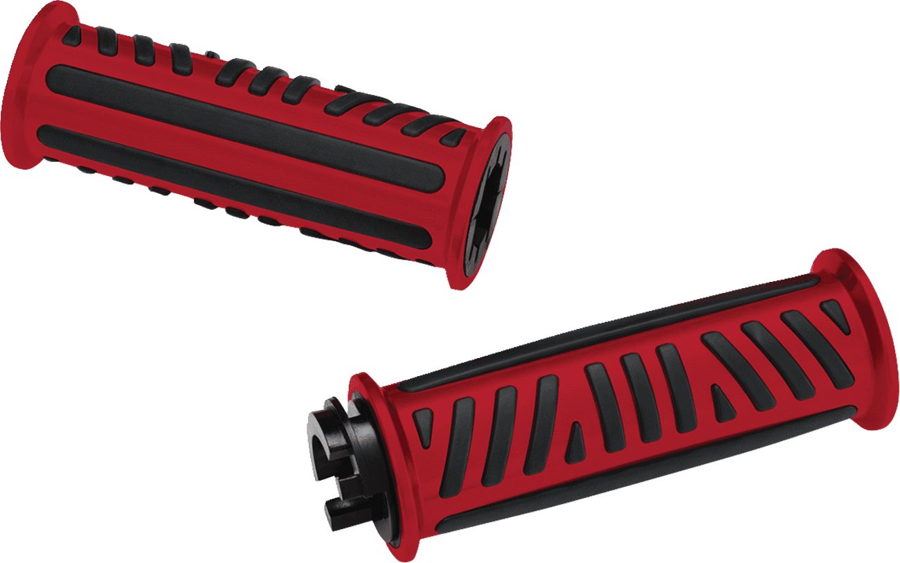 SHOW CHROME 0630-3215 Combat Grips - Ryker - Red