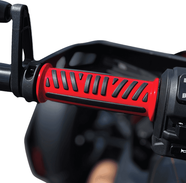 SHOW CHROME 0630-3215 Combat Grips - Ryker - Red — image 4 of 5