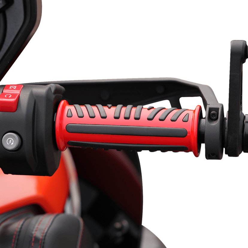 SHOW CHROME 0630-3215 Combat Grips - Ryker - Red — image 5 of 5