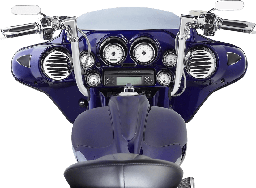 ARLEN NESS 0630-3271 Deep Cut Comfort Series Grips - TBW - Chrome — image 3 of 3