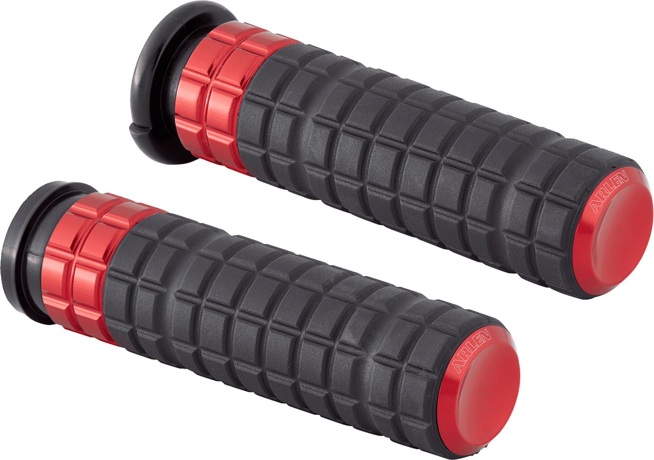 ARLEN NESS 0630-3275 SpeedLiner Grips - TBW - Red