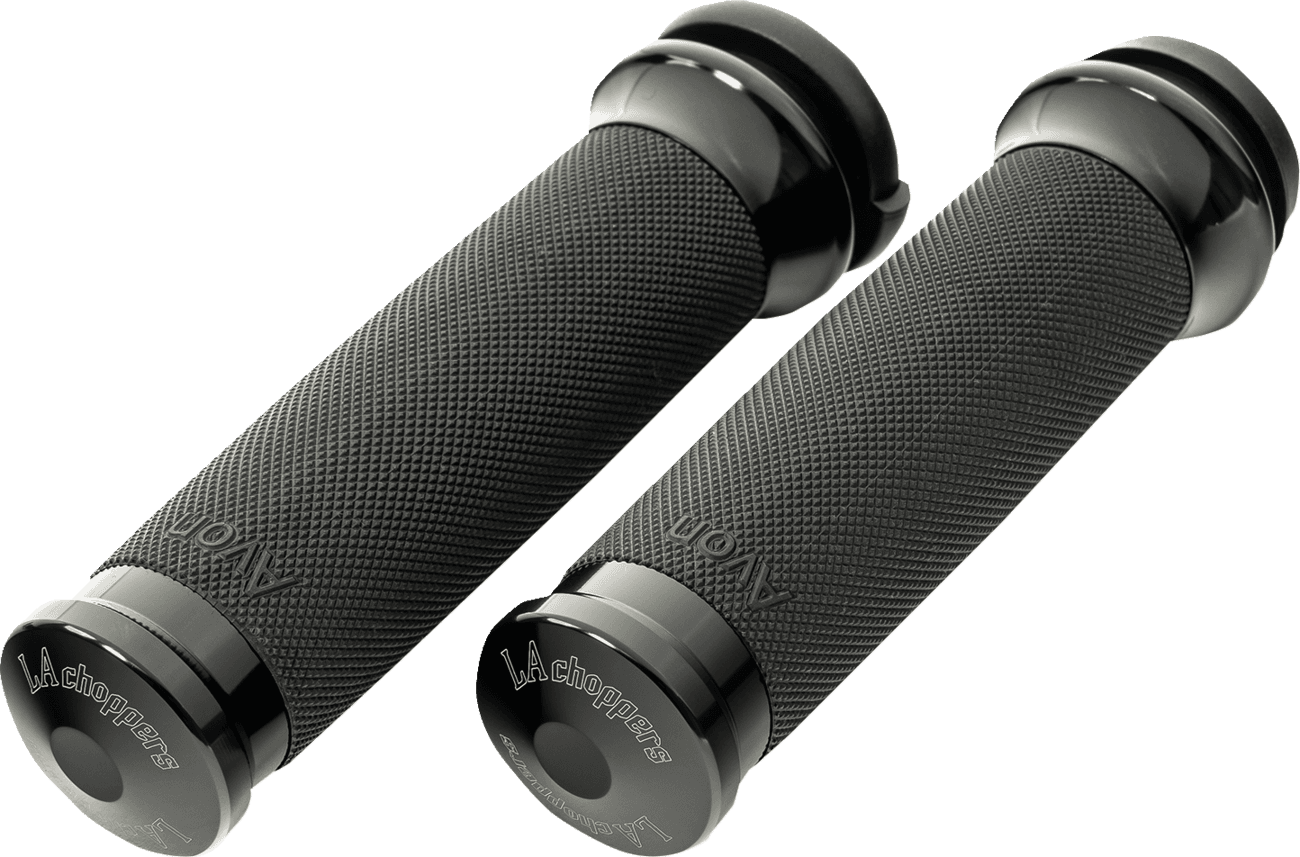 LA CHOPPERS 06303366 County Line Grips - TBW - Black