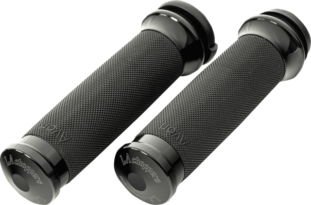 LA CHOPPERS 06303366 County Line Grips - TBW - Black — image 1 of 2