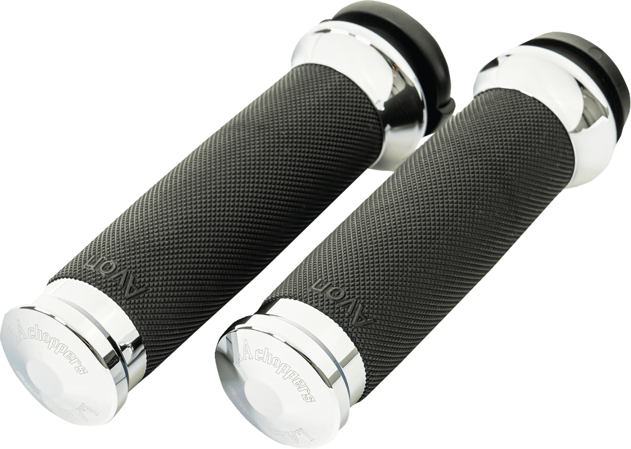 LA CHOPPERS 06303367 County Line Grips - TBW - Chrome