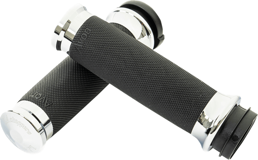 LA CHOPPERS 06303367 County Line Grips - TBW - Chrome — image 2 of 2