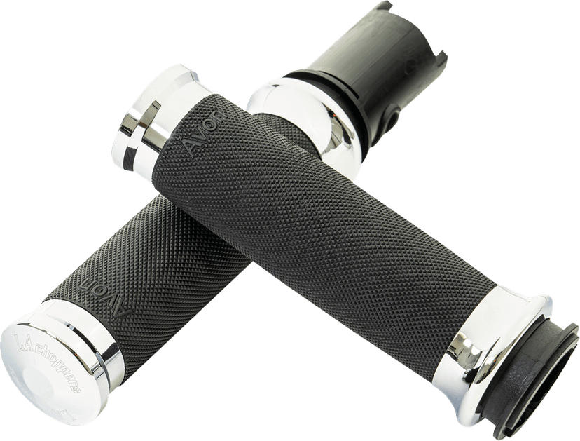 LA CHOPPERS 06303369 County Line Grips - '23-'25 TBW - Chrome — image 2 of 2