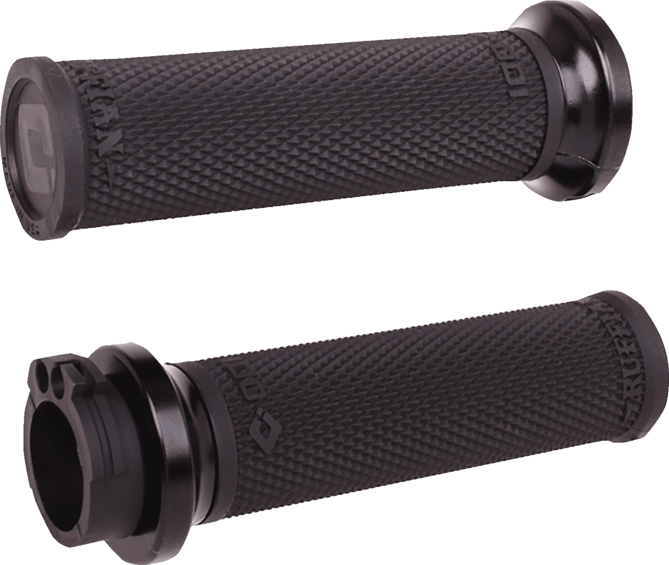 ODI 06303395 Ruffian Lock-On Street Grips - Cable - Black/Black
