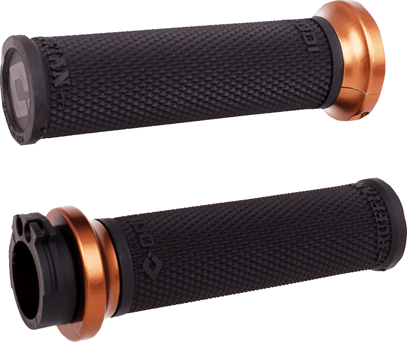 ODI 06303397 Ruffian Lock-On Street Grips - Cable - Black/Bronze
