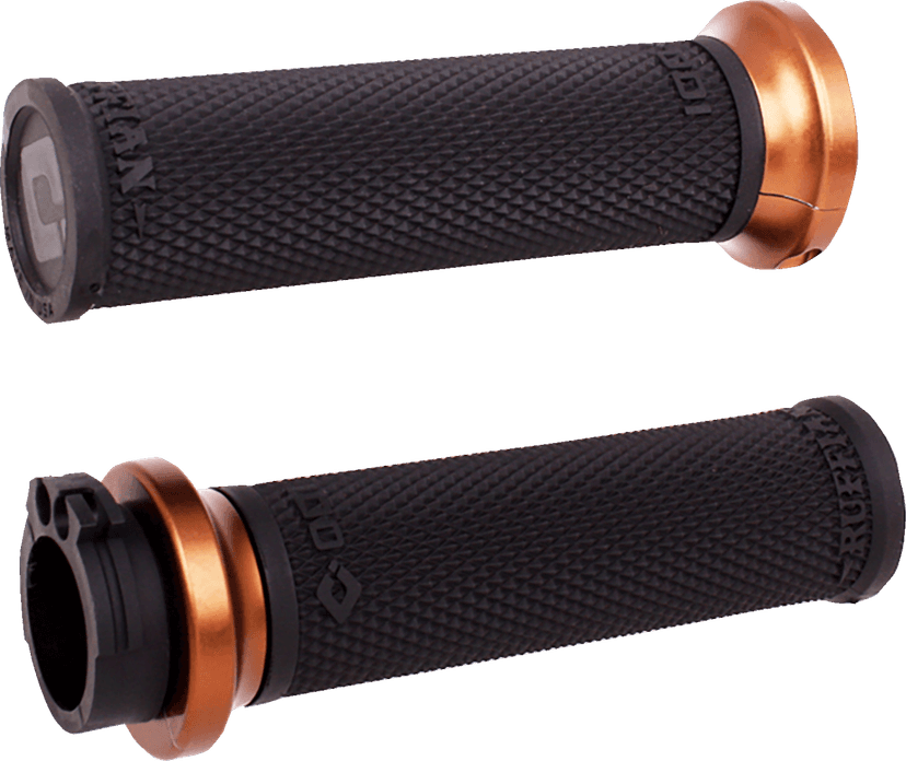 ODI 06303397 Ruffian Lock-On Street Grips - Cable - Black/Bronze