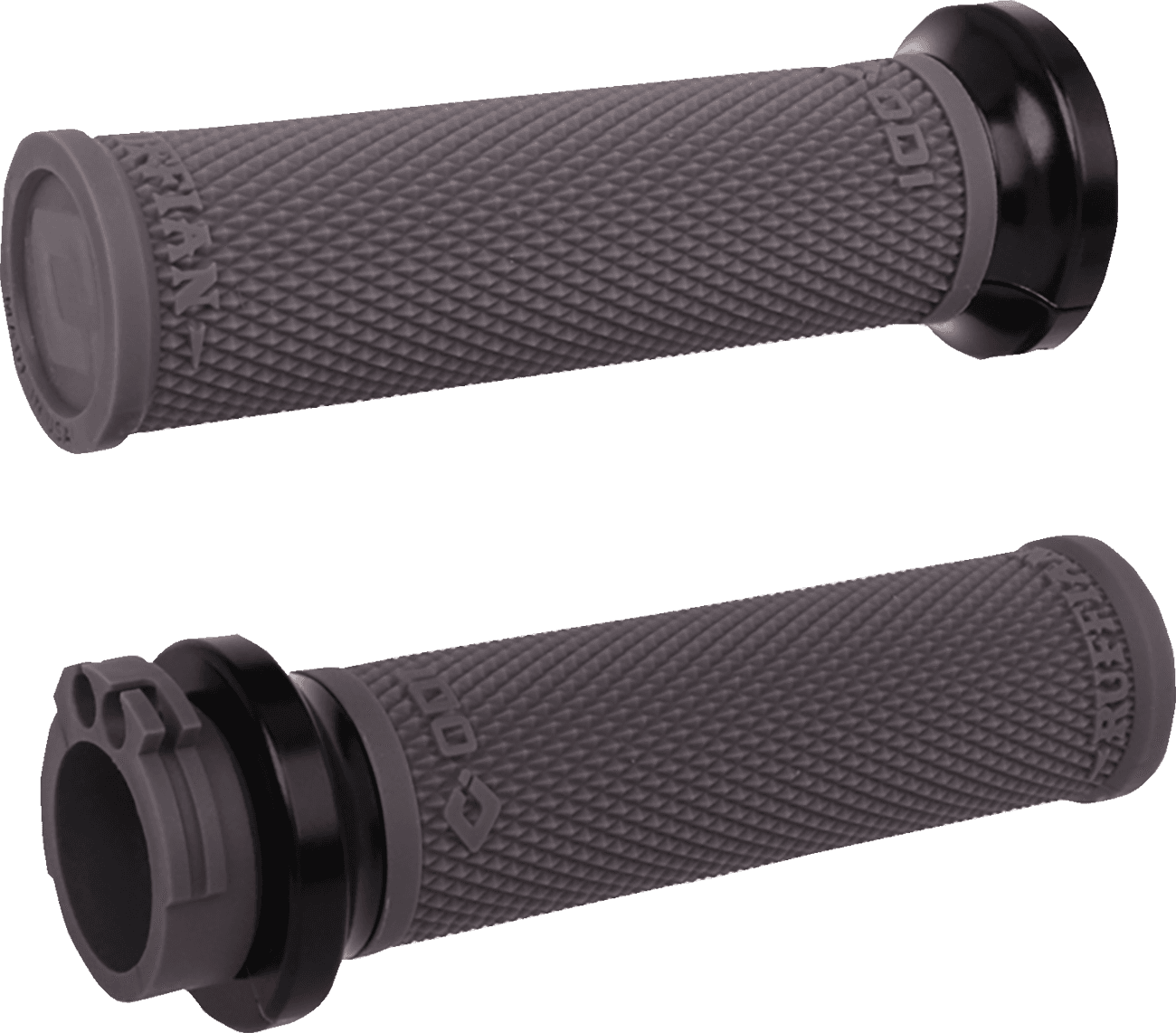 ODI 06303398 Ruffian Lock-On Street Grips - Cable - Graphite/Black