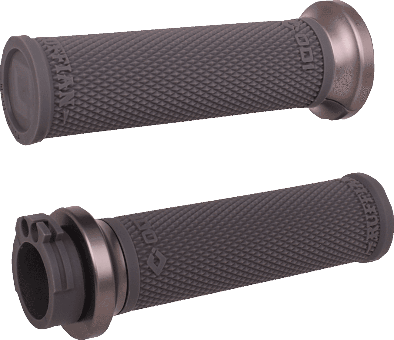 ODI 06303399 Ruffian Lock-On Street Grips - Cable - Black/Gunmetal