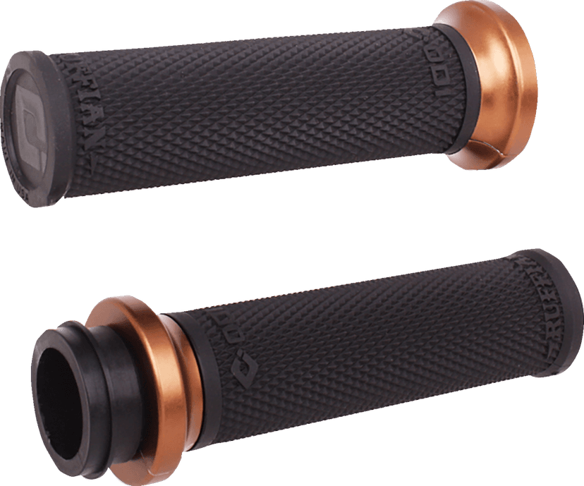 ODI 06303404 Ruffian Lock-On Street Grips - TBW - Black/Bronze