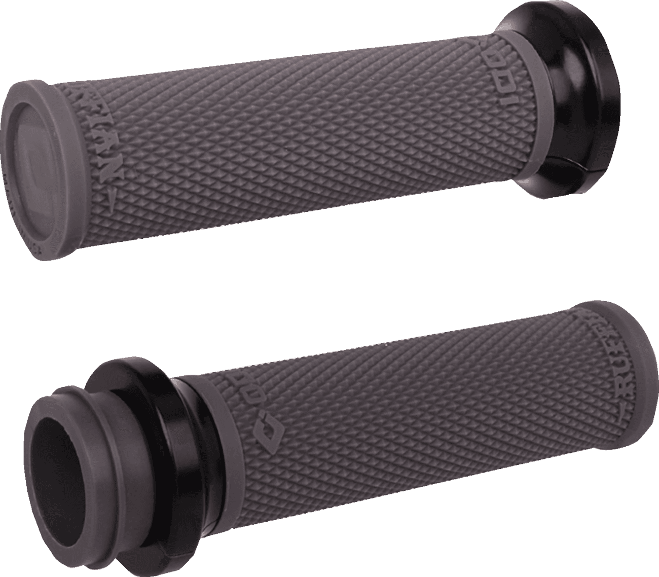 ODI 06303405 Ruffian Lock-On Street Grips - TBW - Graphite/Black