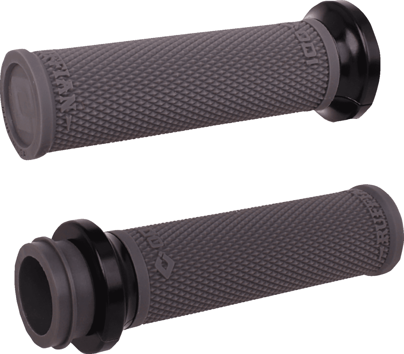 ODI 06303405 Ruffian Lock-On Street Grips - TBW - Graphite/Black