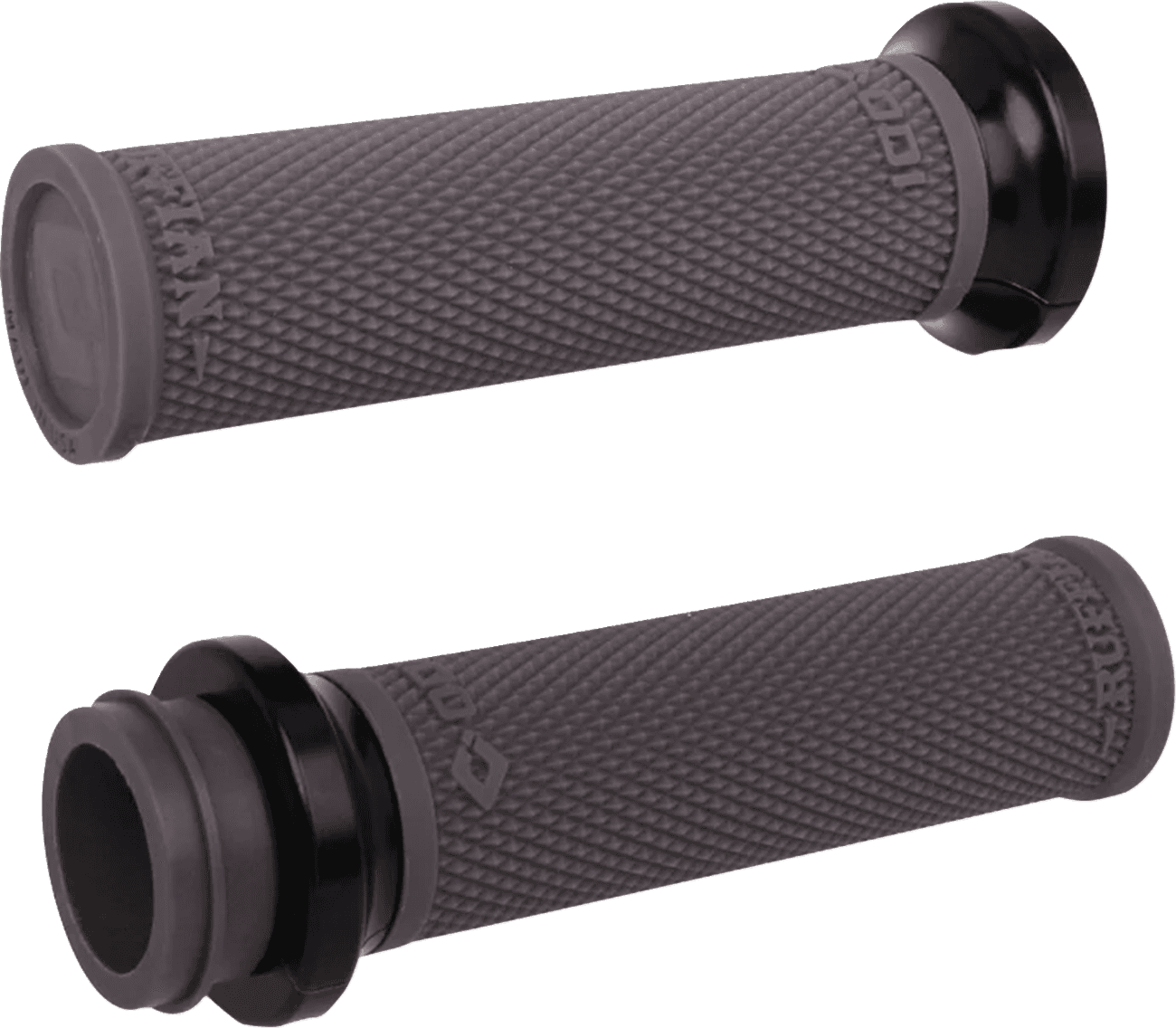 ODI 06303412 Ruffian Lock-On Street Grips - Indian TBW - Graphite/Black