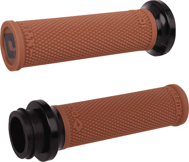 ODI 06303415 Ruffian Lock-On Street Grips - Indian TBW - Gum/Black