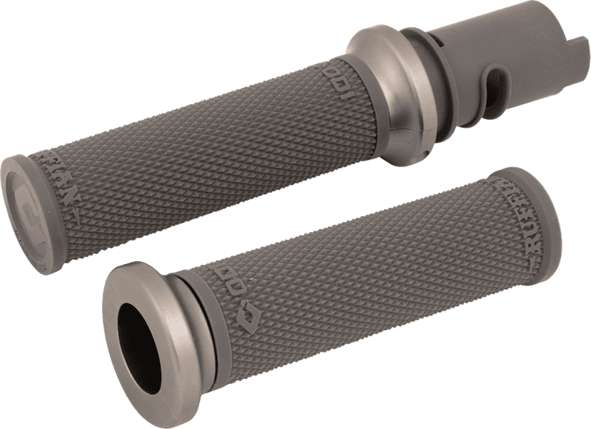 ODI 06303424 Ruffian Lock-On Street Grips - CVO - Graphite/Gunmetal