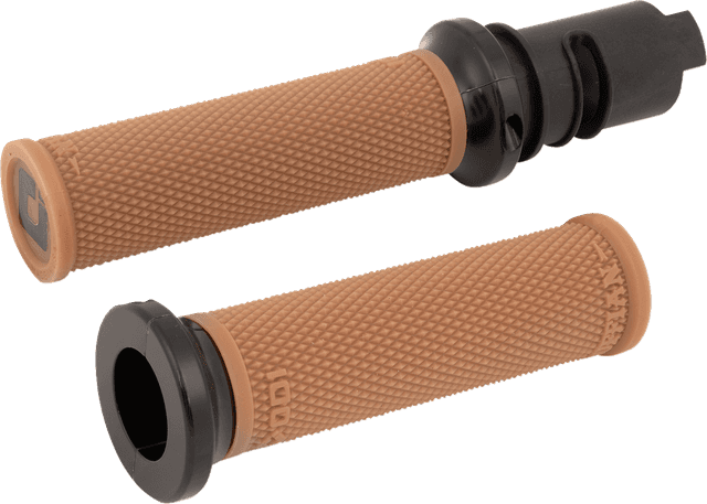 ODI 06303426 Ruffian Lock-On Street Grips - CVO - Gum Rubber/Black