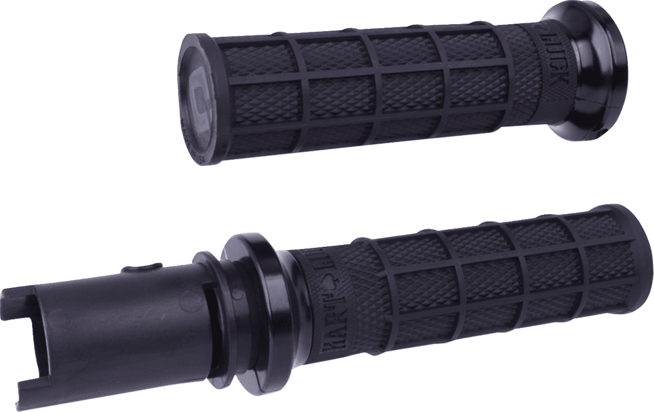ODI 06303523 Hart-Luck Signature V-Twin Lock-On™ Grips - CVO - Black/Black