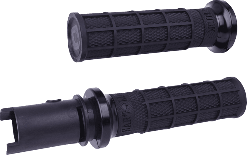 ODI 06303523 Hart-Luck Signature V-Twin Lock-On™ Grips - CVO - Black/Black