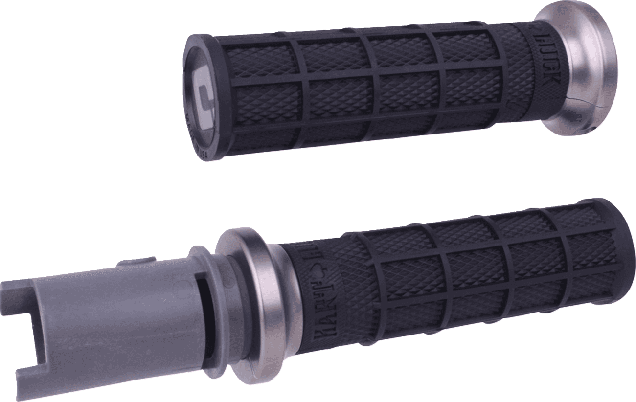 ODI 06303526 Hart-Luck Signature V-Twin Lock-On™ Grips - CVO - Black/Gunmetal