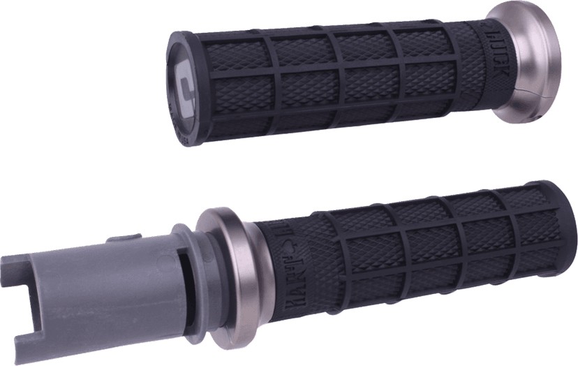 ODI 06303526 Hart-Luck Signature V-Twin Lock-On™ Grips - CVO - Black/Gunmetal