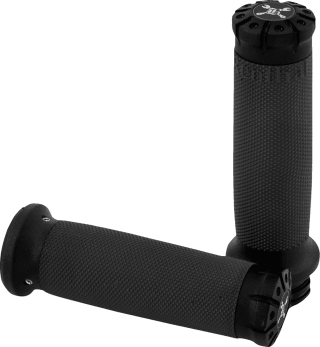 BURLY BRAND 06303543 Hawk Grips - Dual Cable - Black Textured