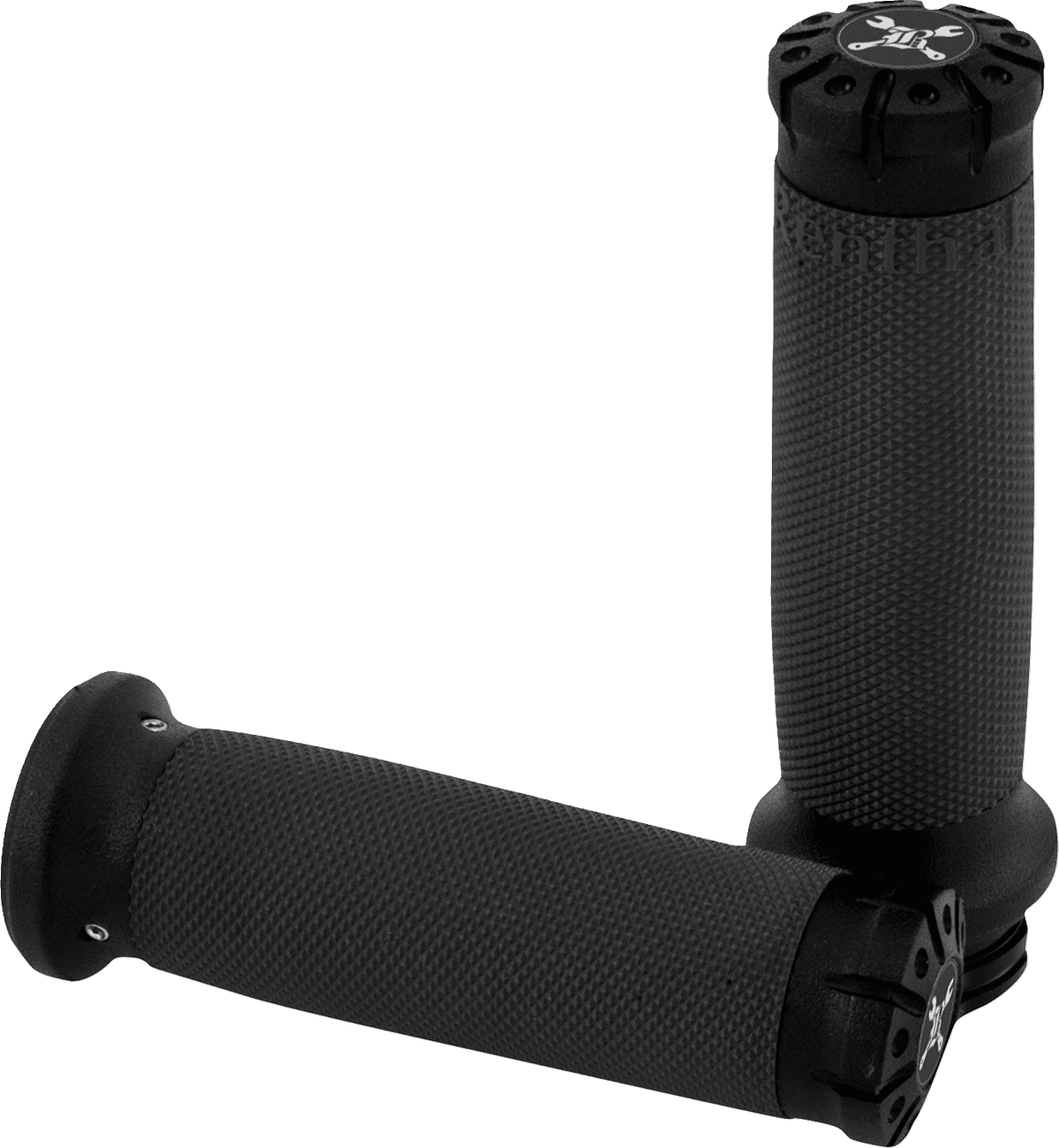 BURLY BRAND 06303544 Hawk Grips - TBW - Black Machined