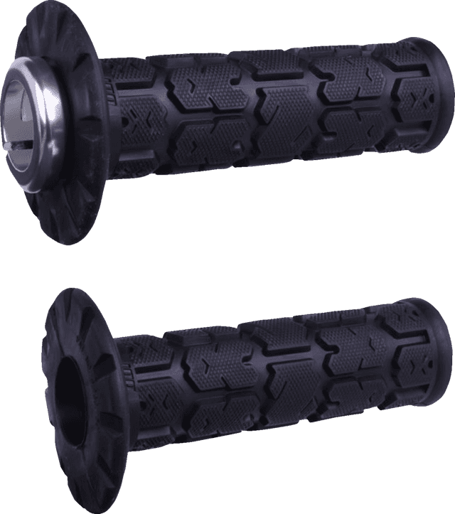 ODI 06303568 Rogue Universal Lock-On Grips - Black/Silver