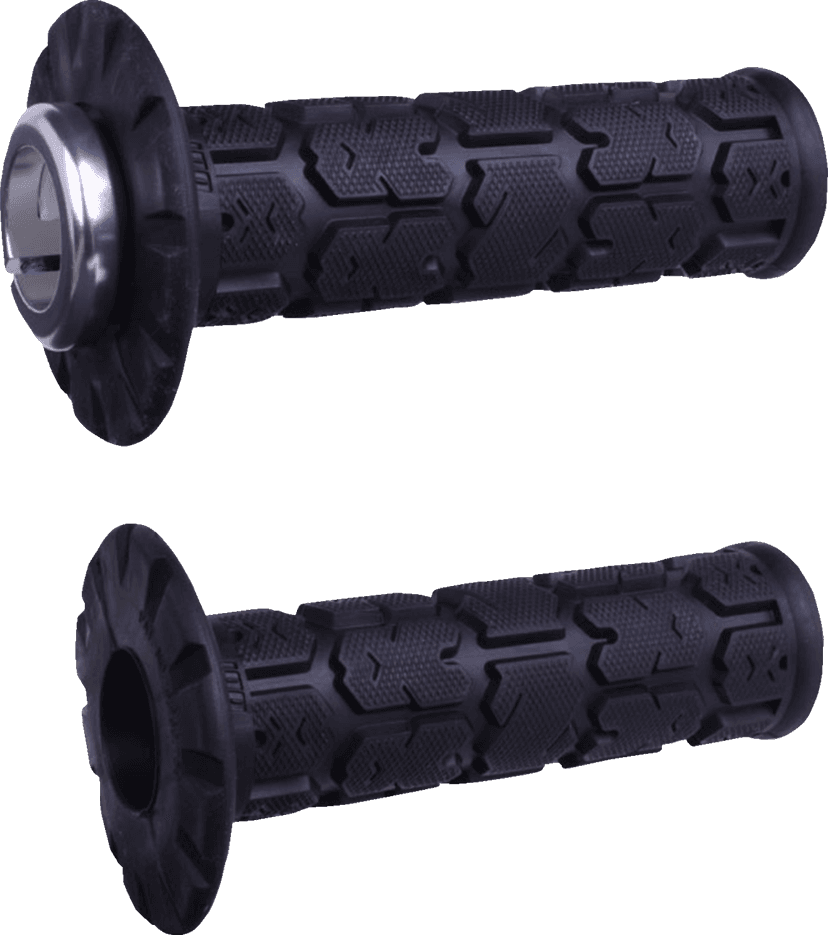 ODI 06303568 Rogue Universal Lock-On Grips - Black/Silver