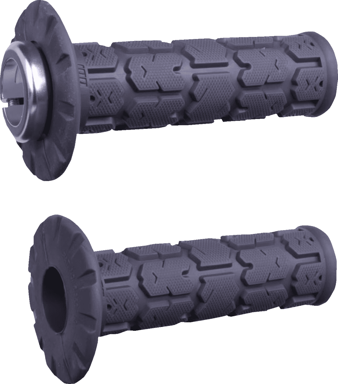 ODI 06303570 Rogue Universal Lock-On Grips - Graphite/Silver